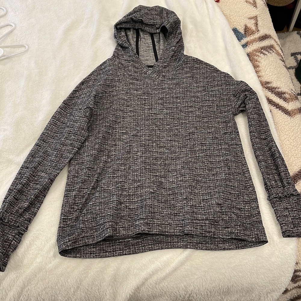 Lululemon hooded, thin sweatshirt! Size 10! Great condition!
